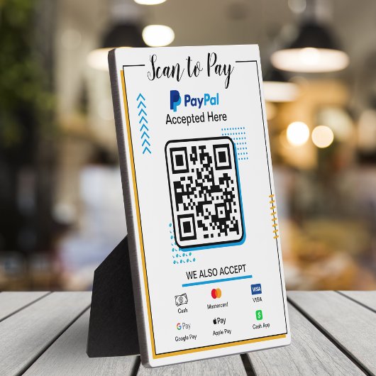 Scan om Zakelijk Bord te Betalen | Venmo QR-codebe Fotoplaat