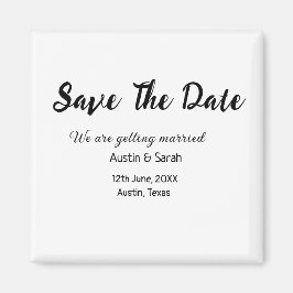 Scan QR-code datum opslaan trouwwebsite moderne te Magneet