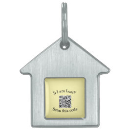 Scan QR-code gevonden mij code huisdier  Huisdieren Naamplaatje