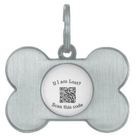 Scan QR-code gevonden mij code huisdier  Huisdieren Naamplaatje