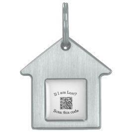 Scan QR-code gevonden mij code huisdier  Huisdieren Naamplaatje