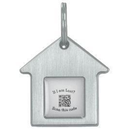 Scan QR-code gevonden mij code huisdier  Huisdieren Naamplaatje