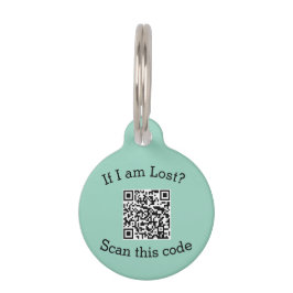 Scan QR-code gevonden mij code huisdier  Huisdierpenning
