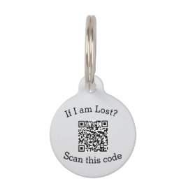 Scan QR-code gevonden mij code huisdier  Huisdierpenning