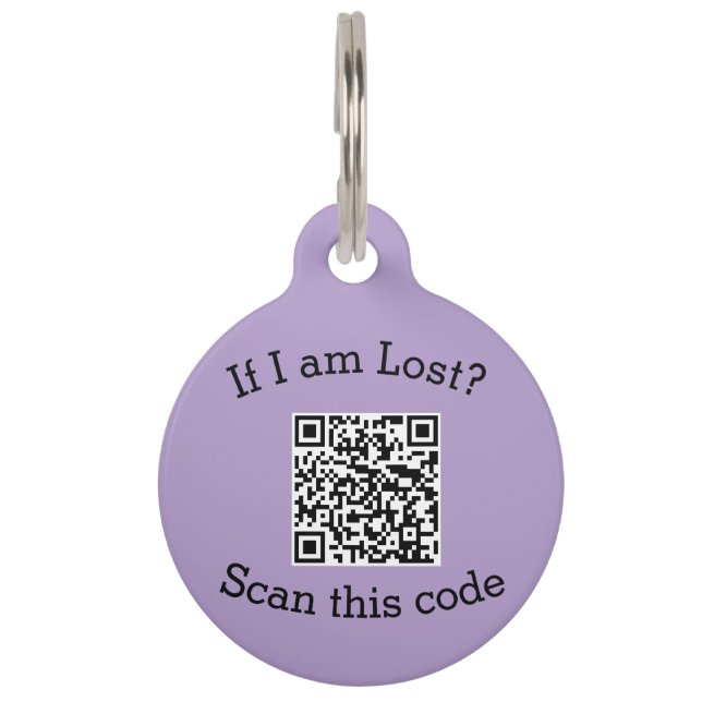 Scan QR-code gevonden mij code huisdier  Huisdierpenning (Voorkant)