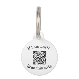 Scan QR-code gevonden mij code huisdier  Huisdierpenning