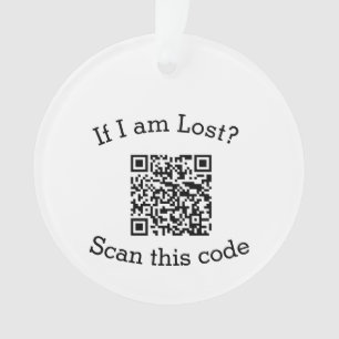 Scan QR-code gevonden mij code huisdier Ornament