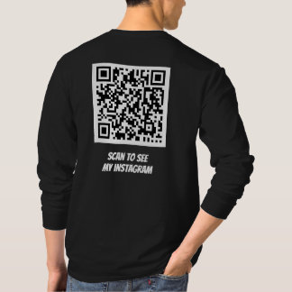 Scan QR Code Instagram, Twitter, Facebook T-Shirt