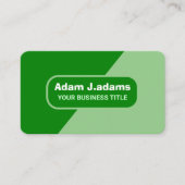 (Scan QR-code) Modern Professioneel Elegant Green Visitekaartje (Voorkant)