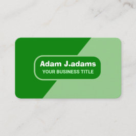 (Scan QR-code) Modern Professioneel Elegant Green Visitekaartje