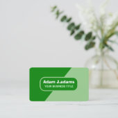 (Scan QR-code) Modern Professioneel Elegant Green Visitekaartje (Staand voorkant)