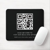 Scan QR Code Modern Promotional Business Muismat (Met muis)