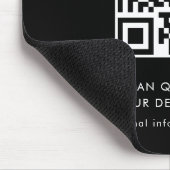 Scan QR-code Moderne Promotie Zakelijk Muismat (Hoek)