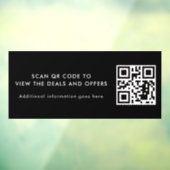 Scan QR-code Moderne Promotionele Zakelijke Raamsticker (Vel 3)