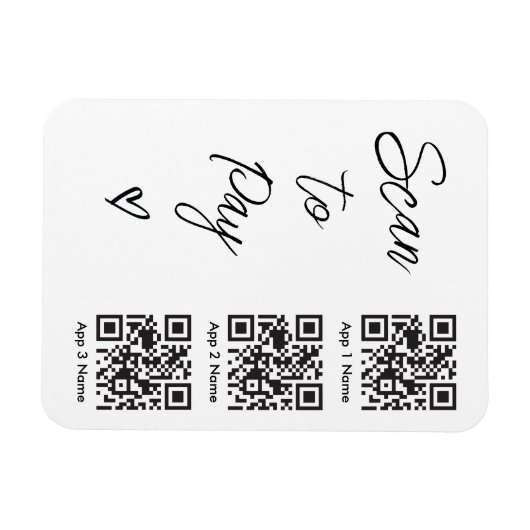 Scan QR-code om te betalen voor digitale zakelijke Magneet (Horizontaal)