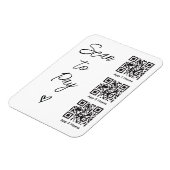 Scan QR-code om te betalen voor digitale zakelijke Magneet (Linkerzijde)