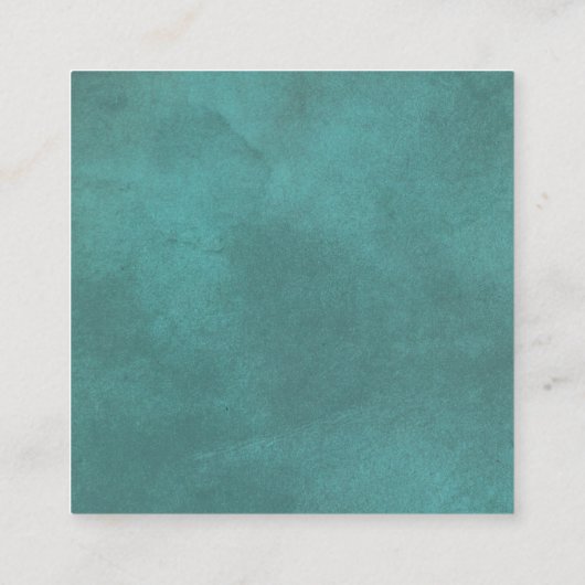 Scan QR-code online RSVP blauwgroen blauwe bruilof Informatiekaartje (Achterkant)