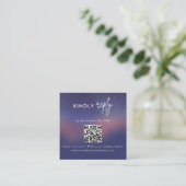 Scan QR-code RSVP Huwelijkskaart Informatiekaartje (Staand voorkant)
