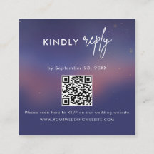 Scan QR-code RSVP Huwelijkskaart