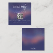 Scan QR-code RSVP Huwelijkskaart Informatiekaartje (Voorkant / Achterkant)
