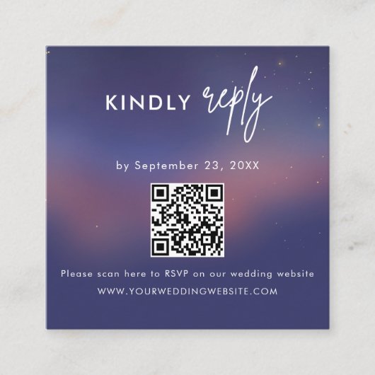 Scan QR code RSVP Wedding Insert Informatiekaartje (Voorkant)