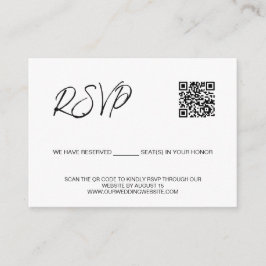 SCAN QR-code trouwwebsite Gereserveerde plaatsen Informatiekaartje