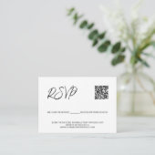 SCAN QR-code trouwwebsite Gereserveerde zitplaatse Informatiekaartje (Staand voorkant)