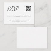 SCAN QR-code trouwwebsite Gereserveerde zitplaatse Informatiekaartje (Voorkant / Achterkant)