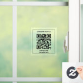 Scan qr-code voor meer informatie raamsticker (Huis)