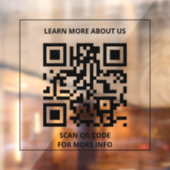 Scan qr-code voor meer informatie raamsticker (Vel 2)