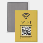 Scan QR for Guest WiFi Magnet Sign Easy Access (Voorkant / Achterkant)