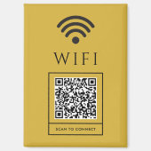 Scan QR for Guest WiFi Magnet Sign Easy Access (Voorkant)