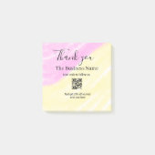 Scan QR om ons te volgen bedankkingscode roze Post-it® Notes (Voorkant)