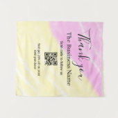 Scan QR om ons te volgen bedankkingscode roze  Wandkleed (Voorkant (horizontaal))