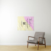 Scan QR om ons te volgen bedankkingscode roze  Wandkleed (In Situ (horizontaal))