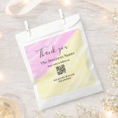 Scan QR om ons te volgen bedankt kortingscode roze Bedankzakje (Geknipt)