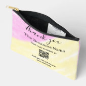 Scan QR om ons te volgen bedankt kortingscode roze Etui (Open)