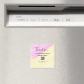 Scan QR om ons te volgen bedankt kortingscode roze Magneet (Insitu (Vaatwasser))