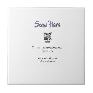 scan QR-producten en -diensten details website bed Tegeltje