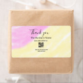 Scan QR to follow us thank you discount code pink  Etiket (Insitu)