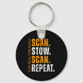 Scan Stow Scan Repeat Funny Warehouse Worker  Sleutelhanger (Voorkant)