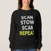 Scan Stow Scan Repeat Warehouse Worker Task Shift Trui (Voorkant)