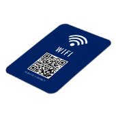 Scan to Connect Navy WiFi Magnet with QR Code Magneet (Linkerzijde)