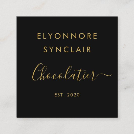 Scan To Order Qr Code Vierkante Visitekaartje (Voorkant)