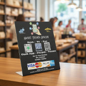 "Scan To Pay" QR-code voetstuk bord Reclamebord Met Voetstuk