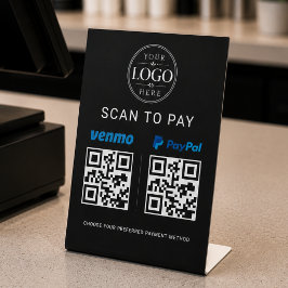 Scan To Pay QR-code Zakelijk Bord Reclamebord Met Voetstuk