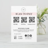 Scan to Pay Sign QR Code Payment Sign for Small Bu (Staand voorkant)