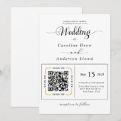 Scan to View Our Wedding Invitation Video (Voorkant / Achterkant)