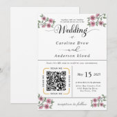 Scan to View Our Wedding Invitation Video (Voorkant / Achterkant)