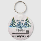 Scan voor "Let it Snow"-Sleutelhanger Sleutelhanger (Voorkant)